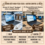 pc reconditionné 2026 comparatif avec pc neuf kiatoo