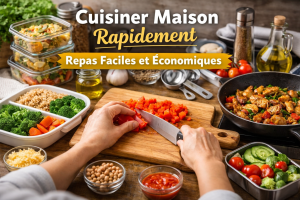 cuisiner maison rapidement repas facile économique organisation cuisine