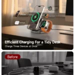 Code Promo ZEEHOO Foldtrack : Station de charge sans fil 3-en-1 pliable pour iPhone, Apple Watch et AirPods en promotion.