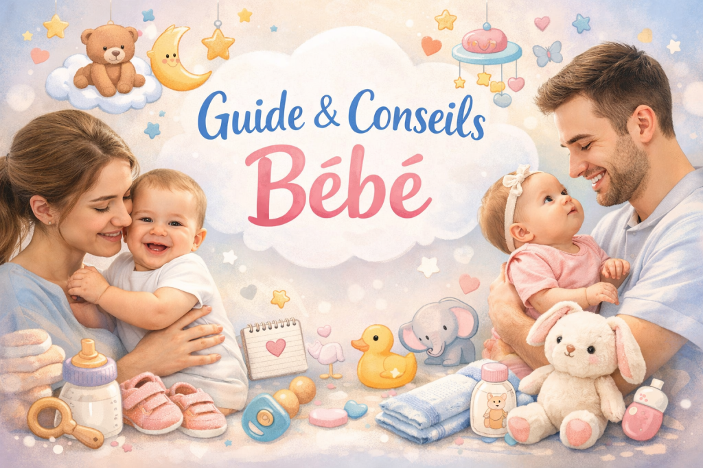 guide et conseils bébé avec astuces pour jeunes parents et produits indispensables pour nourrisson