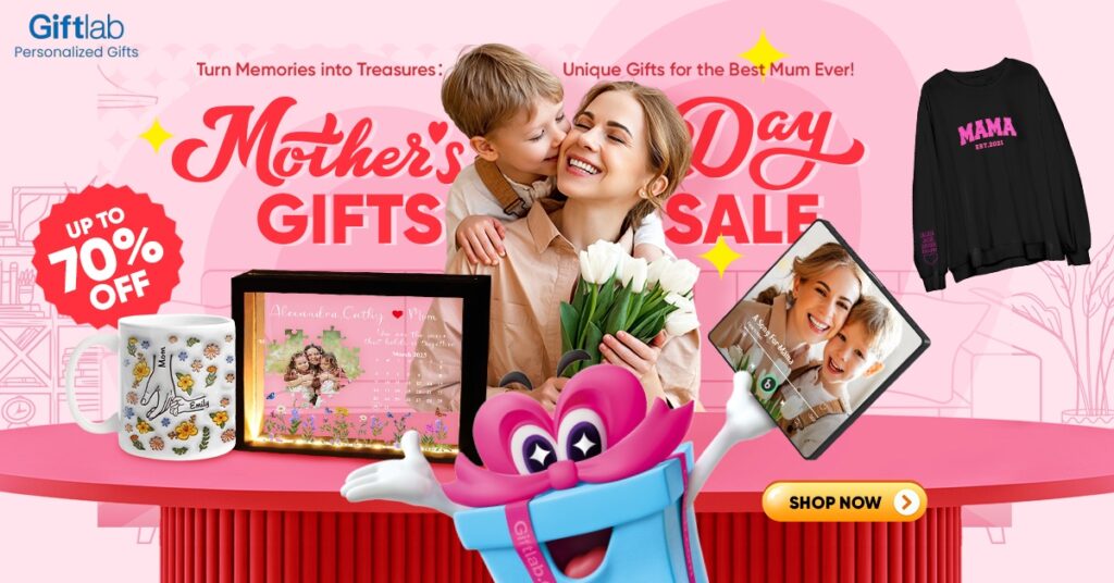 Profitez d'un Code promo GiftLAB pour vos cadeaux de Fête des Mères