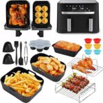 Accessoires Air Fryer Moulinex : 7 Super Astuces Amazon 2 accessoires air fryer Amazon compatibles Moulinex Easy Fry avec moules silicone et grilles inox