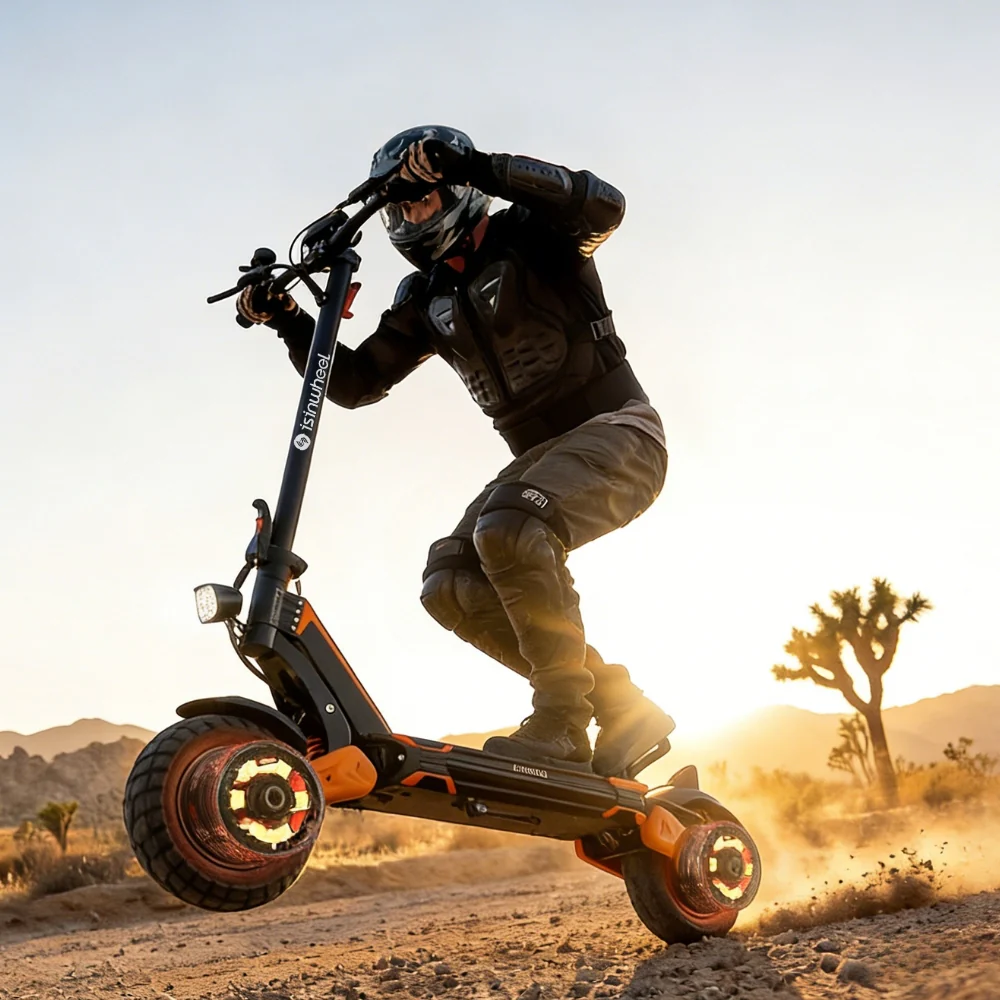 trottinette électrique tout-terrain Isinwheel GT1 DUAL 1600W en promotion
