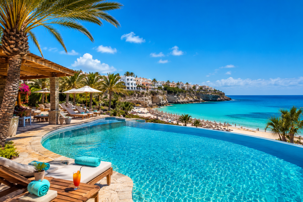 Texte alternatif (ALT) : voyage pas cher vacances soleil hôtel piscine Espagne 2026