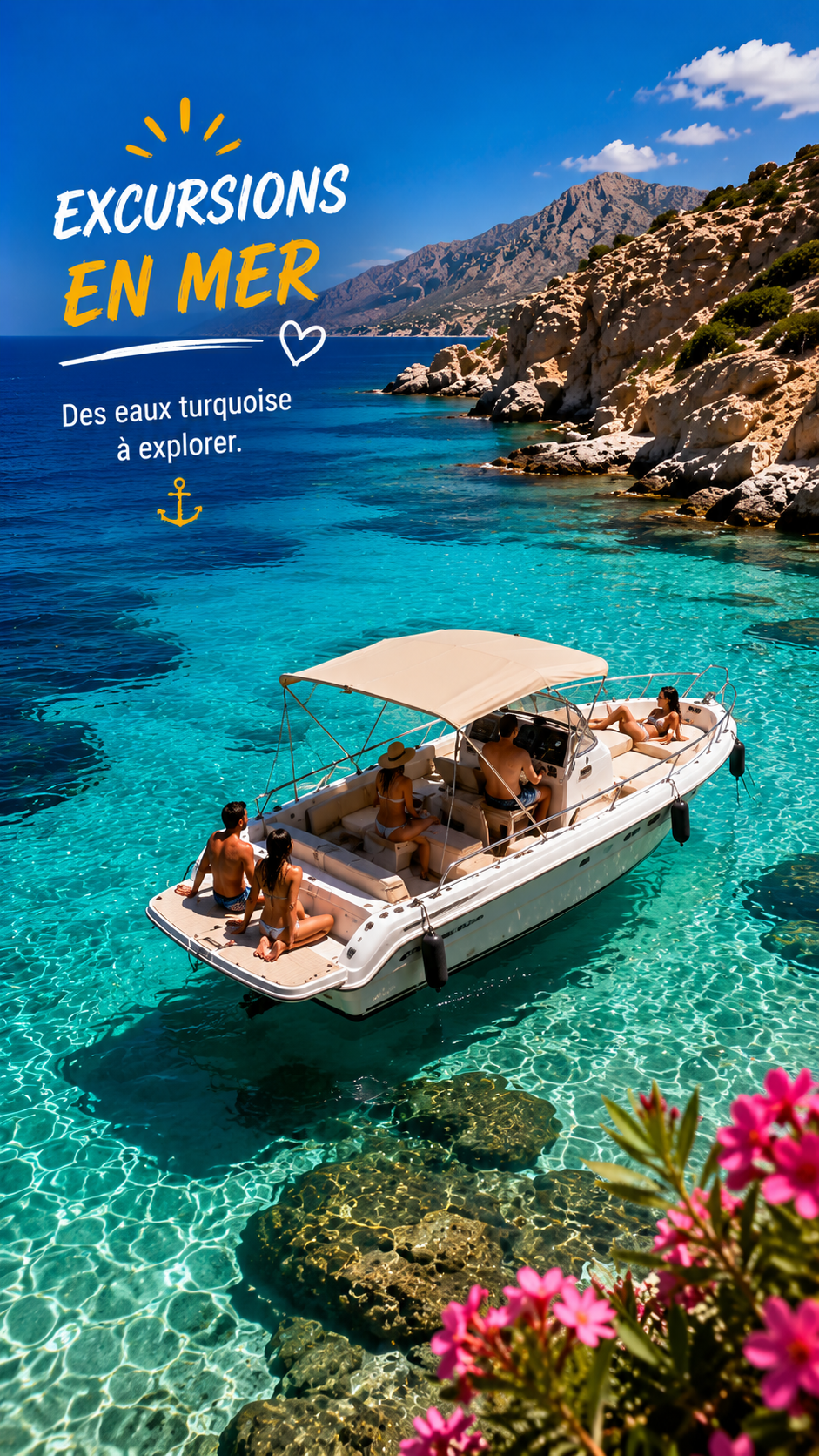 Crète 2026 : découvrez le séjour parfait pour des vacances de rêve au soleil ☀️ 2 Excursion en mer dans les eaux turquoise transparentes lors d'un séjour en Crète