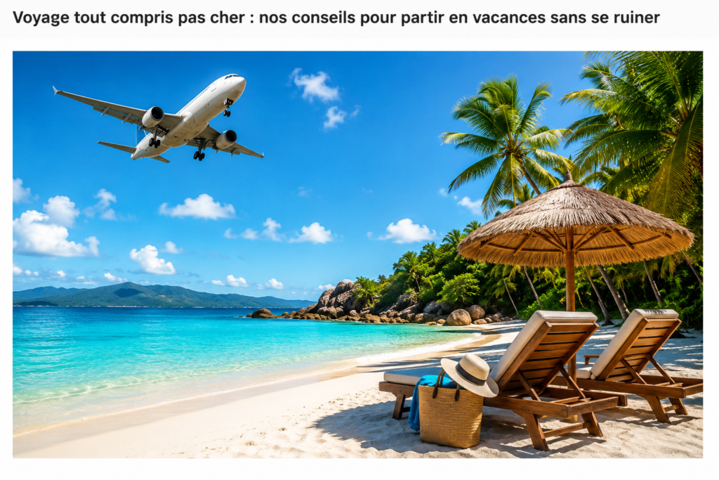 Voyage tout compris pas cher pour des vacances de reve