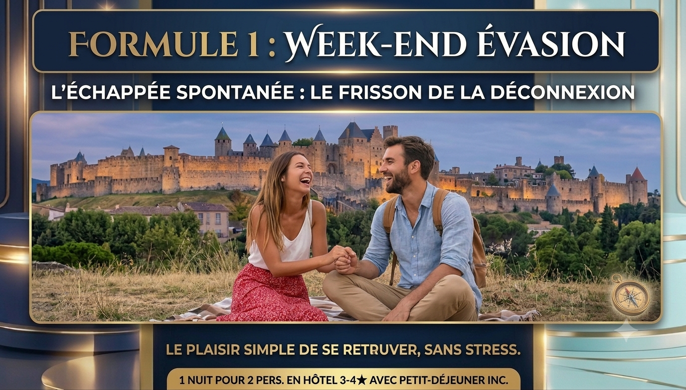 Formule 1 Échappée Spontanée avec le bon plan Weekendesk évasion