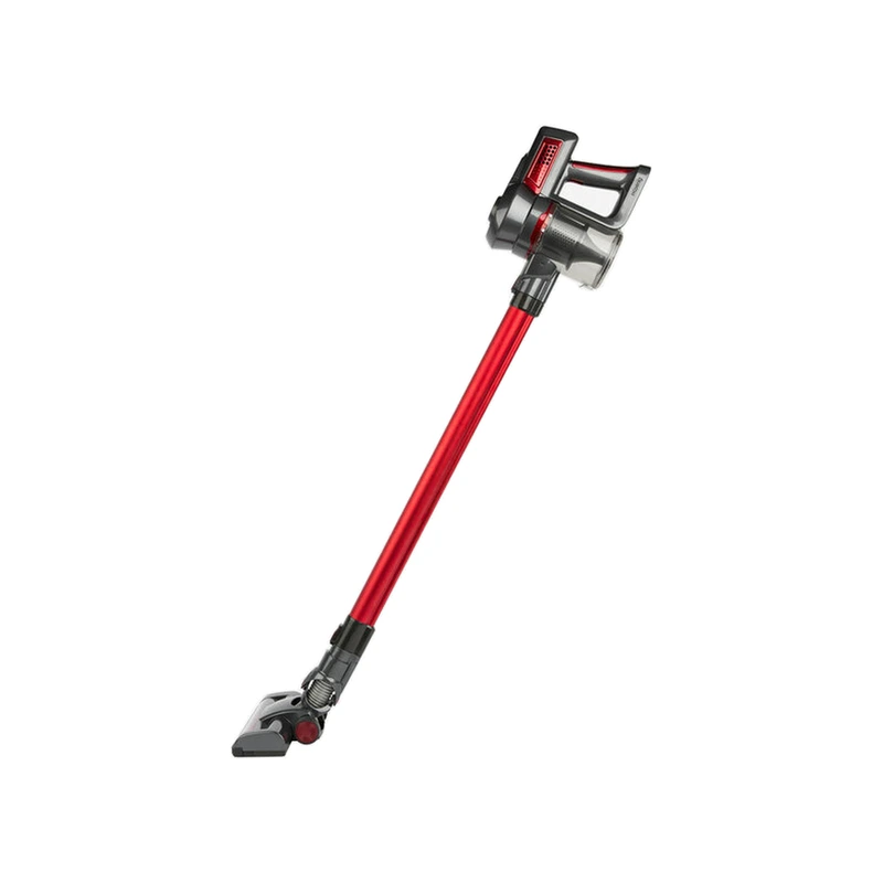 Aspirateur balai HKoenig UP600 Powerclean sans fil 2-en-1 Rouge et Gris