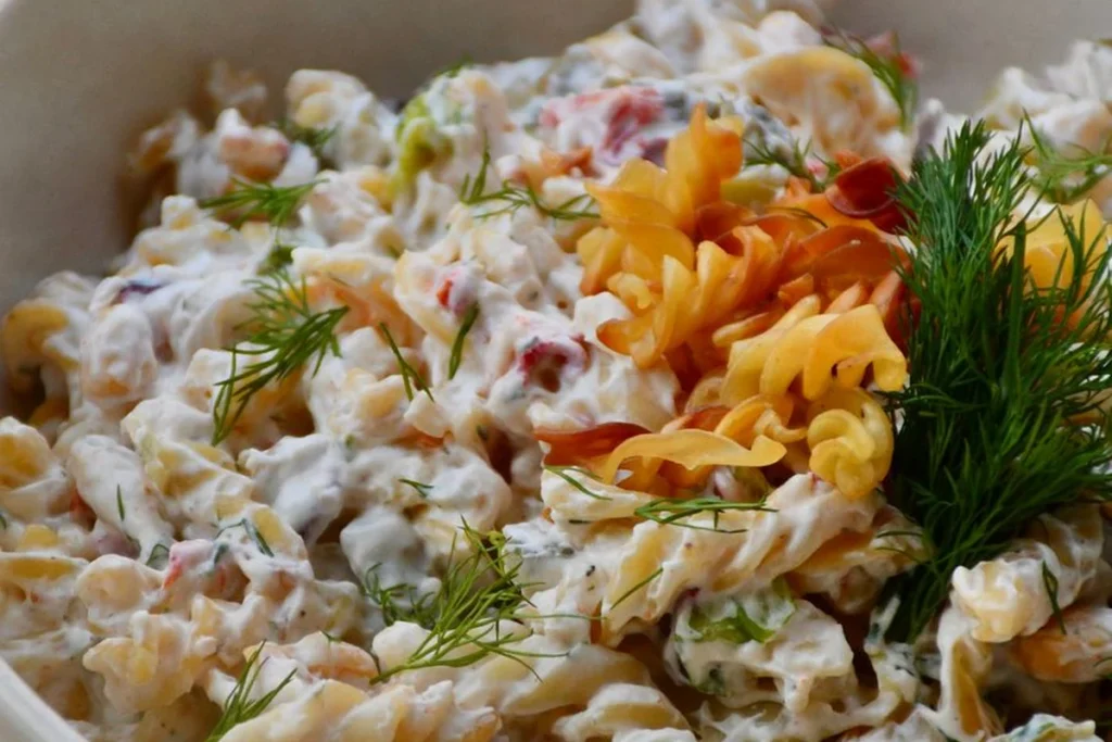 Salade de pâtes — version crémeuse – recette anti-gaspillage